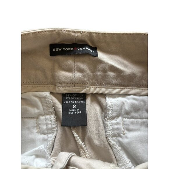 New York & Company Women's Khaki Capri Pants - Picture 3 of 7